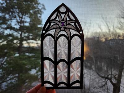"Webby" Gothic Window Suncatcher/Ornament