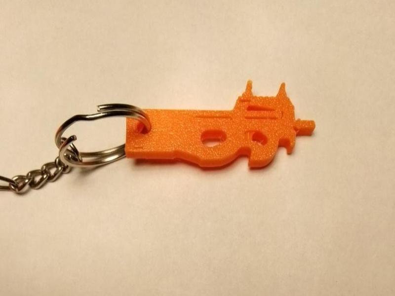 Mini P90 Keychain