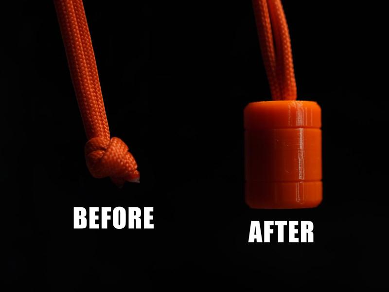 Simple Tactical Paracord 550 Bead Keychain Zipper