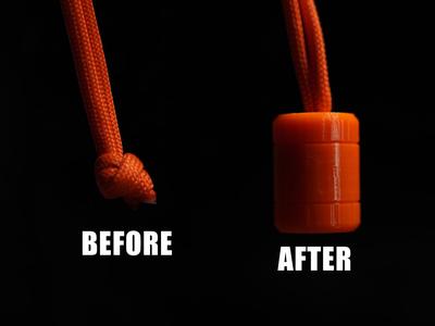 Simple Tactical Paracord 550 Bead Keychain Zipper