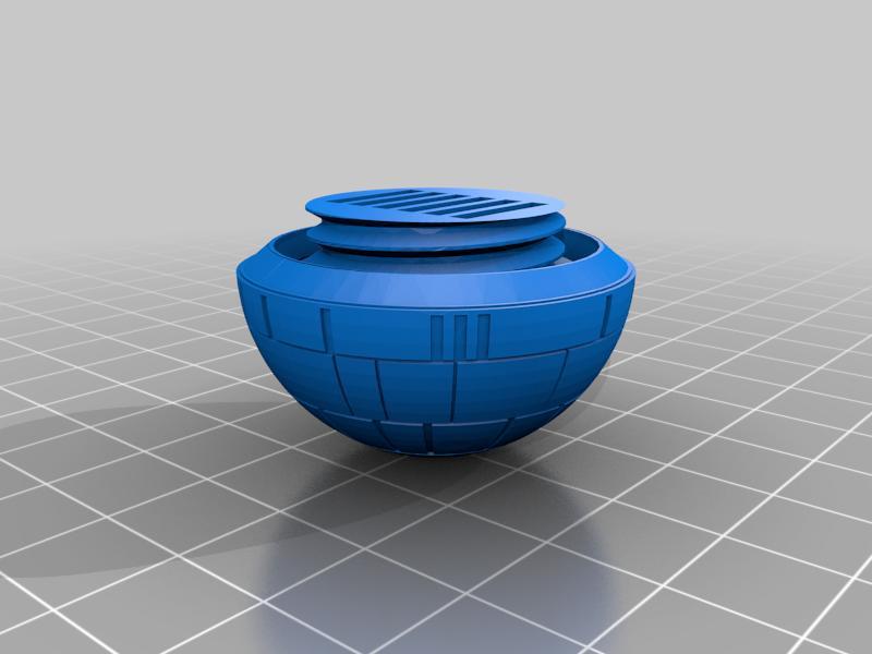 Death Star Keychain Micro SD Card Holder