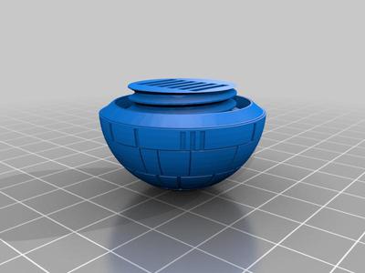 Death Star Keychain Micro SD Card Holder