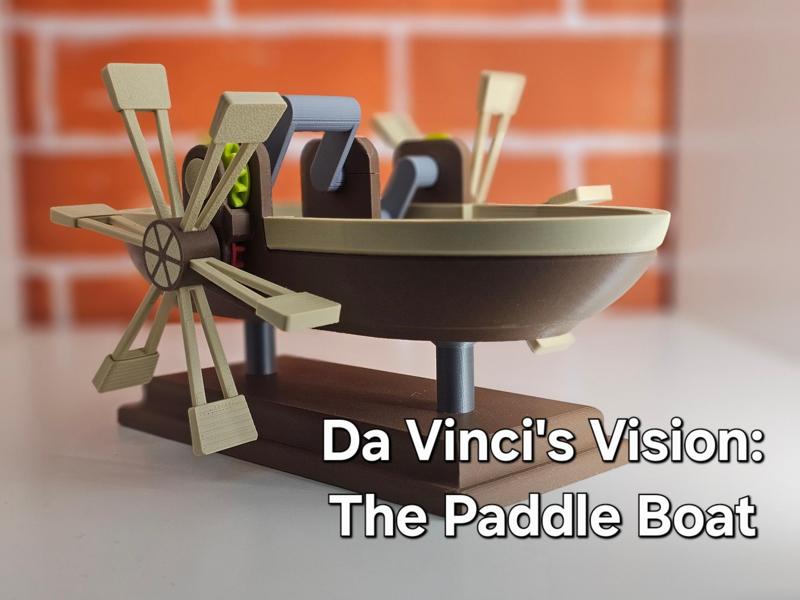 Leonardo Da Vinci's Vision: The Paddle Boat