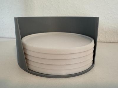 Cup Coasters with Holder