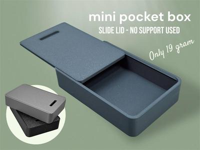 Cool Mini Box with Sliding Lid  (support-free)