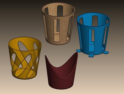 Plastic cup holder