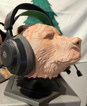 Bear Head Display Stand