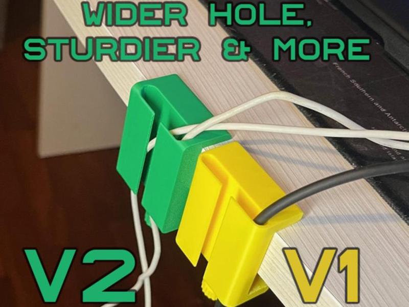 V2 Original OPEN Desk Cable Management Holder 