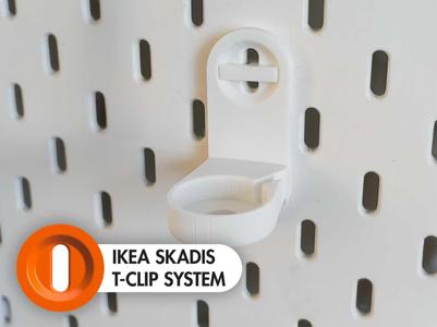 AppleWatch charger holder (SKADIS t-clip system)