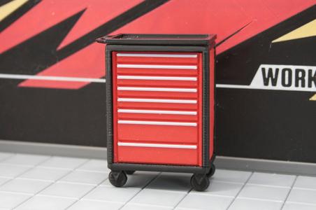 Miniature Tool Trolley, Garage Diorama, scale 1:18