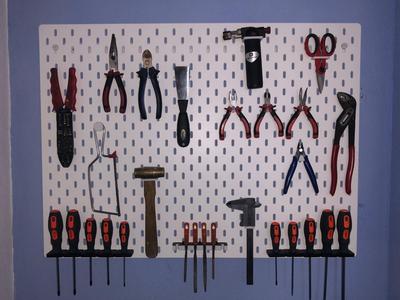 Ikea Skadis tool holders Minimal