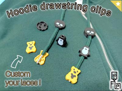 HOODIE DRAWSTRING CUTE CLIPS