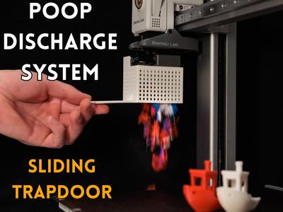Poop Bucket With Sliding Trapdoor (For A1-A1 Mini)