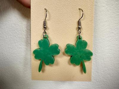 Shamrock Earrings - Free Commercial Use