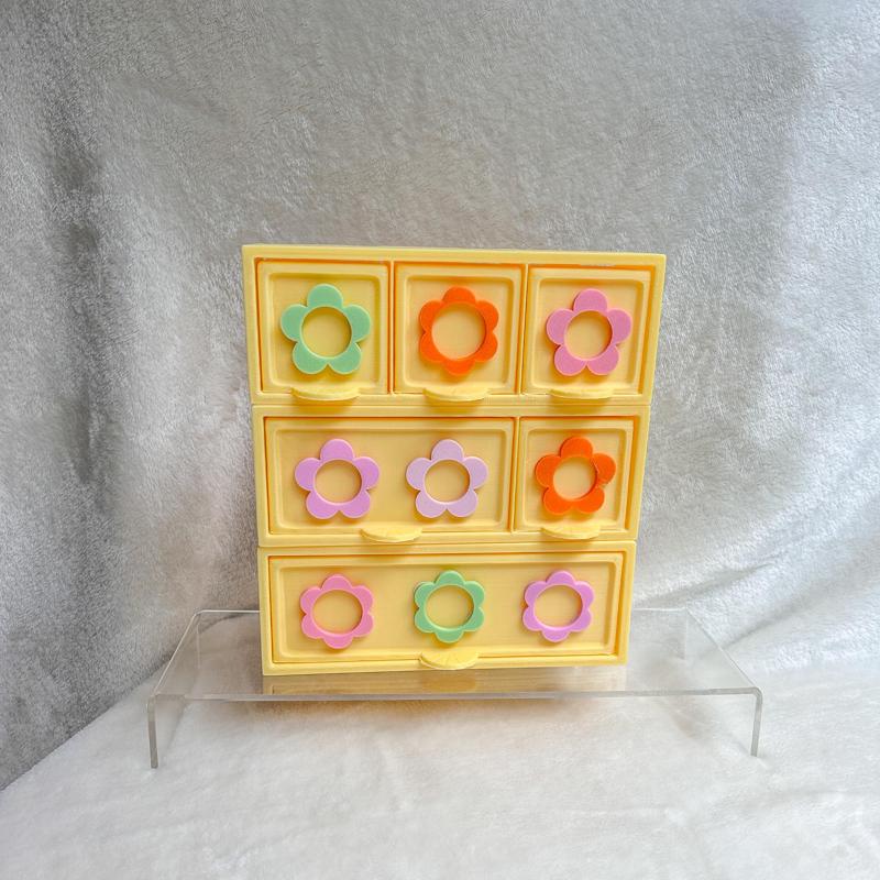 Modular Groovy Flower Drawer Organizer System: A Retro, Customizable Storage Solution