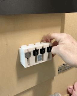 A1 Series Hotend Storage - SKADIS system mount