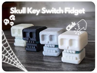 Skull Key Switch Fidget Toy (+Keychain)