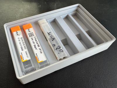 Gridfinity - CNC End Mill Bit Holder Bin Tray