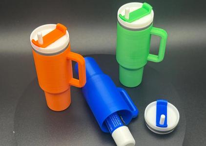 Tumbler Keychain with Screw Off Lid Remixed