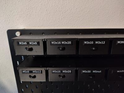 IKEA Skadis drawer with safety V2