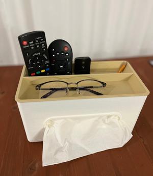 Tissue box organizer
