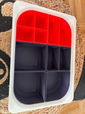 Organizer for the low IKEA TROFAST bins