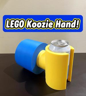 Brick man Beer Hands for Beer/Soda Legos style