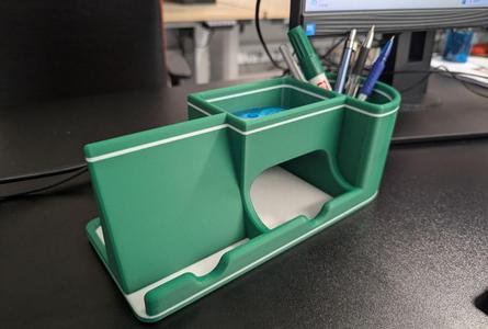Desk organizer with phone stand