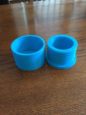 Decorative threaded Container