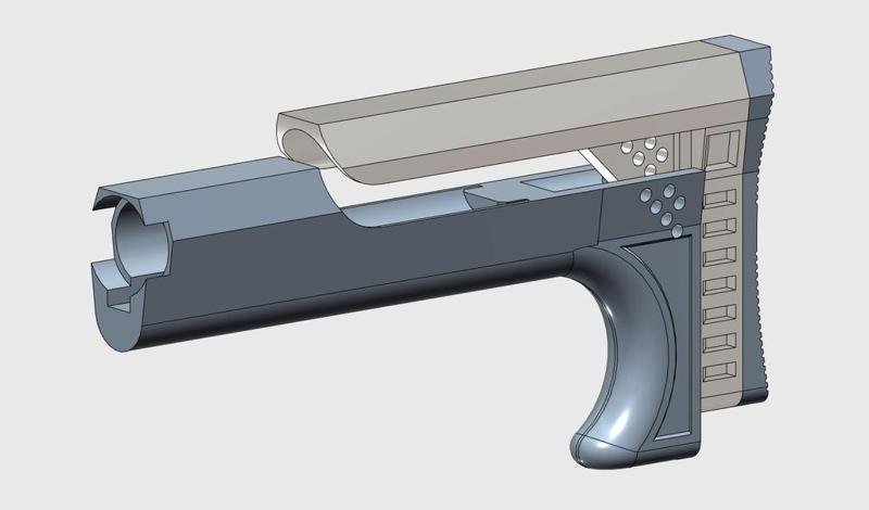 SR-25/M4 Stock [ Buffer Tube Mount ] - Airsoft