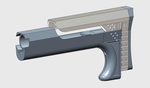 SR-25/M4 Stock [ Buffer Tube Mount ] - Airsoft