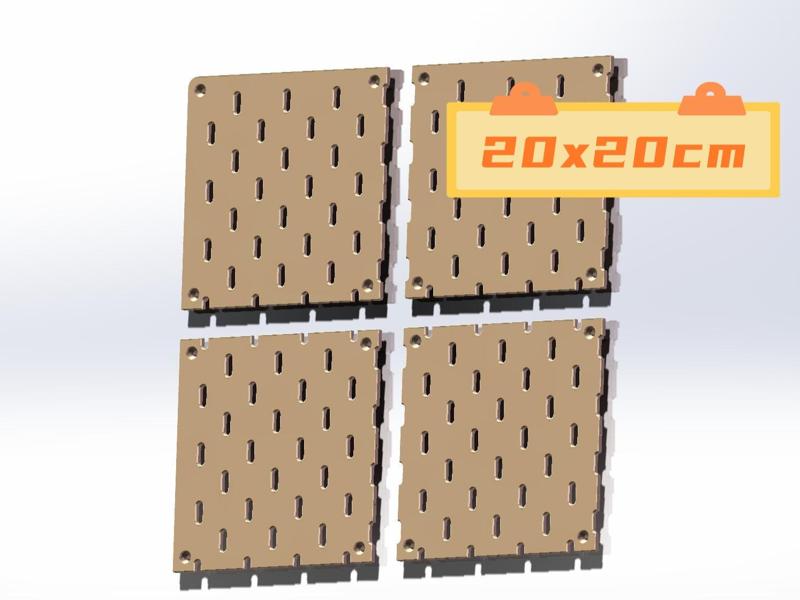 IKEA Skadis Pegboard, 20cm, Infinitely Expandable