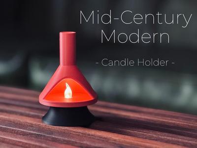 Mid-Century Modern Candle Holder