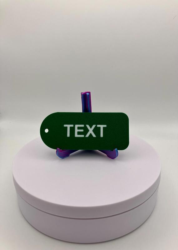 Customizable plain name tag