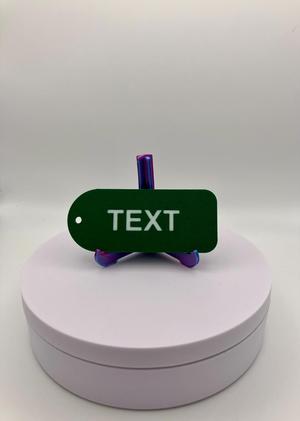 Customizable plain name tag
