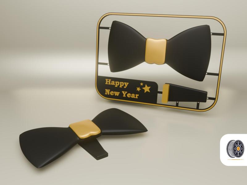 Bow Tie New Years Card Kit | Multiple Languages