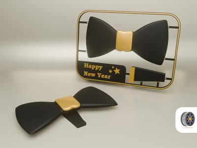 Bow Tie New Years Card Kit | Multiple Languages
