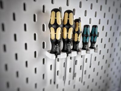 Skadis Screwdriver Holder - smaller drivers