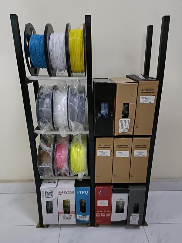 Modular Spool Rack -Remixed! with feet for better stability