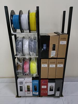 Modular Spool Rack -Remixed! with feet for better stability