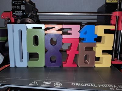 Zahlenbausteine nach Montessori, number blocks