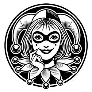 Leather Stamp 85mm Harlequin #5