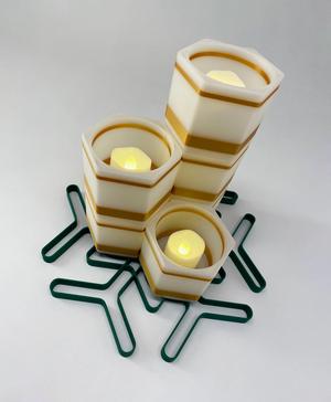 Tealight Lanterns Set - Christmas Holidays Ornament