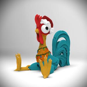 Holiday Hei Hei the Rooster (Moana)- Flexi Legs (+Bambu colored 3mf)