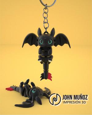 Toothless - Articulated Version & Keychain