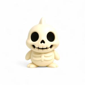 Cubbuu Bonyfin – Creepy Cute Skeleton Fish STL | Chubby Derpy Bone Creature for 3D Printing