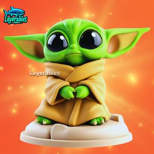 Baby Yoda STL – Chibi Alien Jedi Figure – 3D Printable Model