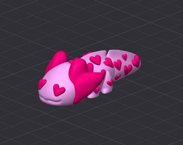 Heart Alotl Mini Monster #2