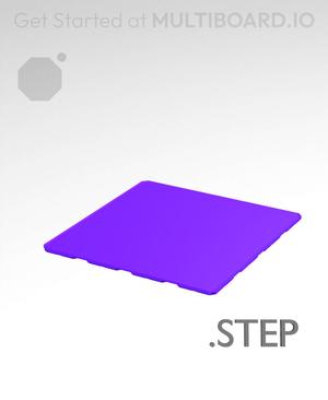 4x4x0·25 - Multibin Insert - STEP Remixing File