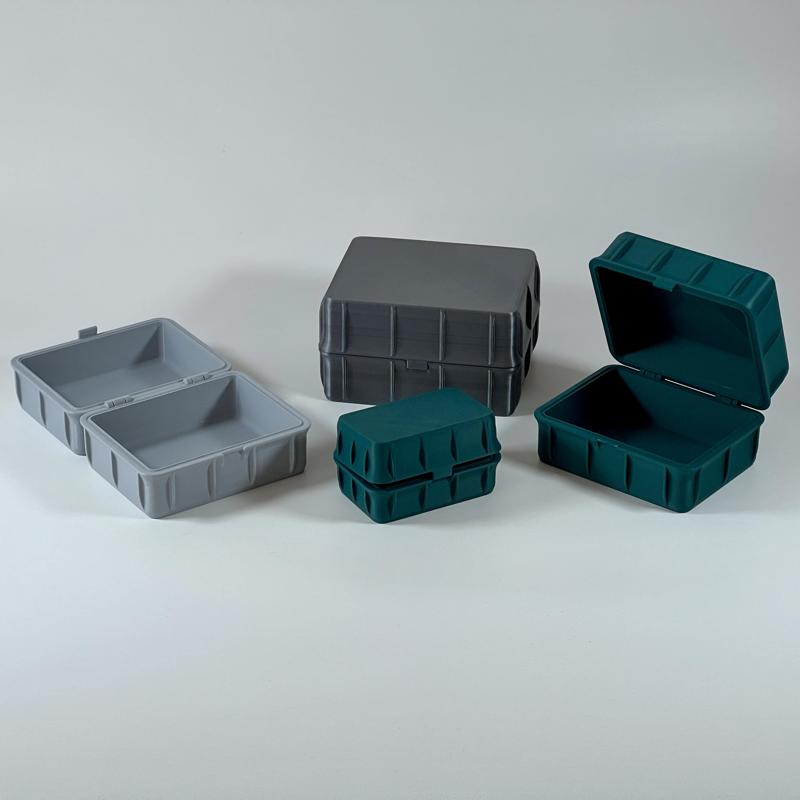 Storage Container Organizer Boxes with Snap Lock in 4 Sizes